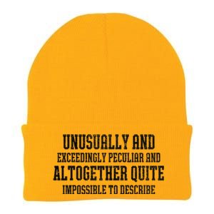 Unusually Exceedingly Peculiar Altogether Quite Impossible Knit Cap Winter Beanie