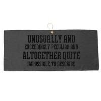 Unusually Exceedingly Peculiar Altogether Quite Impossible Large Microfiber Waffle Golf Towel