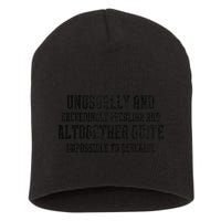 Unusually Exceedingly Peculiar Altogether Quite Impossible Short Acrylic Beanie