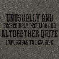 Unusually Exceedingly Peculiar Altogether Quite Impossible Cotton Canvas Backpack
