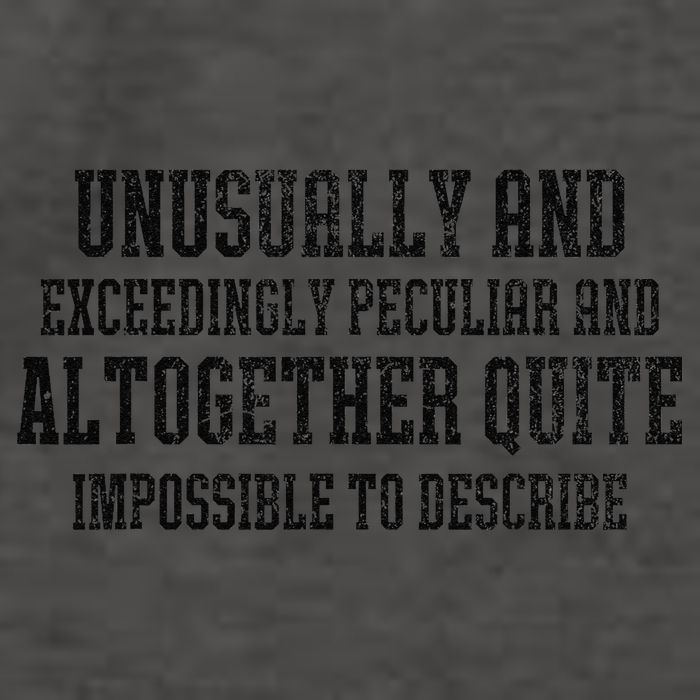 Unusually Exceedingly Peculiar Altogether Quite Impossible Vector Backpack