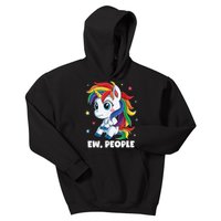 Unicorn Ew People Girls Kids Funny Rainbow Unicorns Kids Hoodie