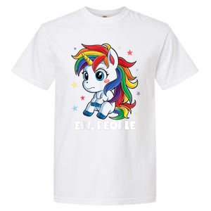 Unicorn Ew People Girls Kids Funny Rainbow Unicorns Garment-Dyed Heavyweight T-Shirt