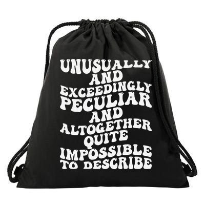 Unusually Exceedingly Peculiar Altogether Quite Groovy Drawstring Bag