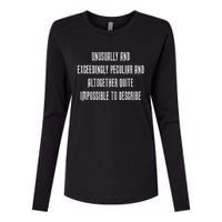 Unusually Exceedingly Peculiar Altogether Quite Impossible Womens Cotton Relaxed Long Sleeve T-Shirt