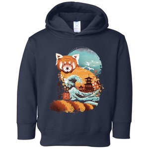 Ukiyo E Red Panda Toddler Hoodie