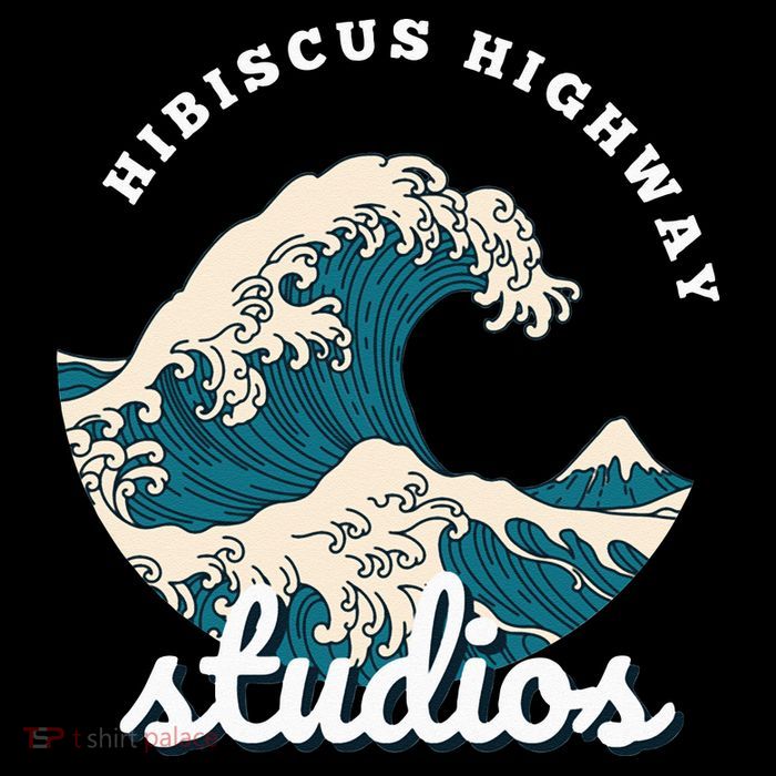 Ukiyo E Surf Wave Tall T-Shirt