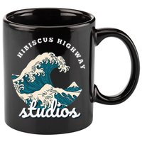 Ukiyo E Surf Wave 11oz C Handle Ceramic Mug
