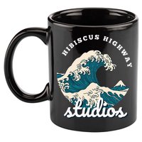 Ukiyo E Surf Wave 11oz C Handle Ceramic Mug