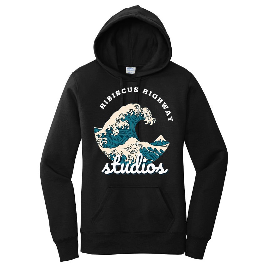 Ukiyo E Surf Wave Women's Pullover Hoodie