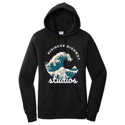 Ukiyo E Surf Wave Women's Pullover Hoodie