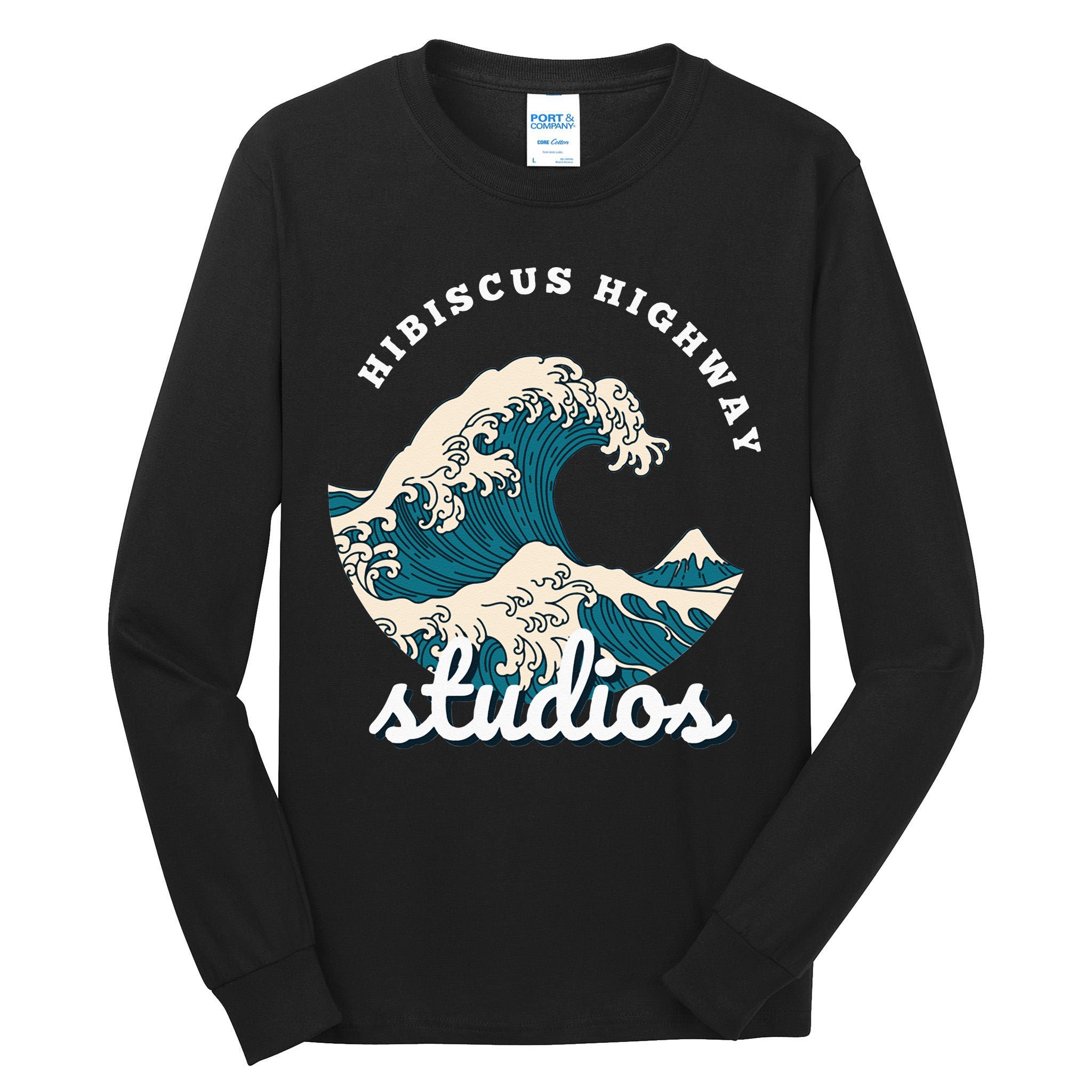 Ukiyo E Surf Wave Tall Long Sleeve T-Shirt