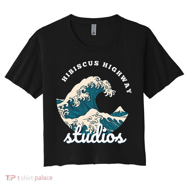 Ukiyo E Surf Wave Crop Top