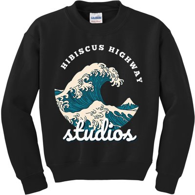 Ukiyo E Surf Wave Kids Sweatshirt