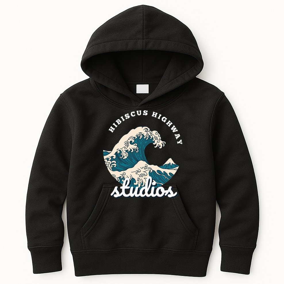 Ukiyo E Surf Wave Kids Hoodie