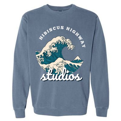 Ukiyo E Surf Wave Garment-Dyed Sweatshirt