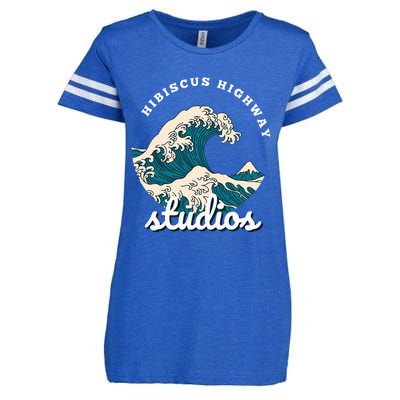 Ukiyo E Surf Wave Enza Ladies Jersey Football T-Shirt