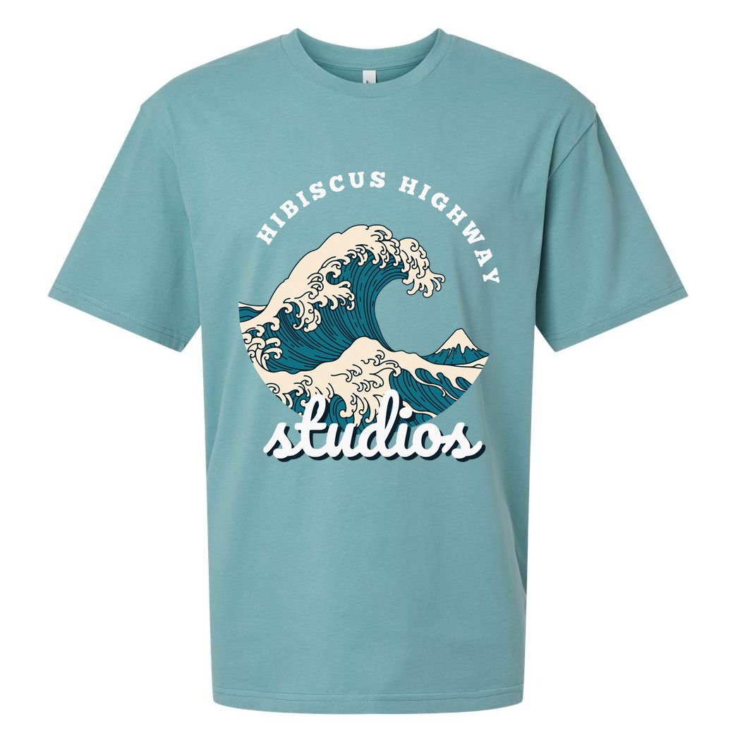 Ukiyo E Surf Wave Sueded Cloud Jersey T-Shirt