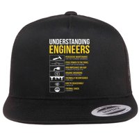 Understanding Engineers Sarcastic Engineering Flat Bill Trucker Hat
