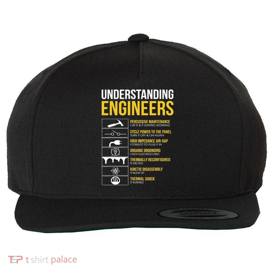 Understanding Engineers Sarcastic Engineering Wool Snapback Cap