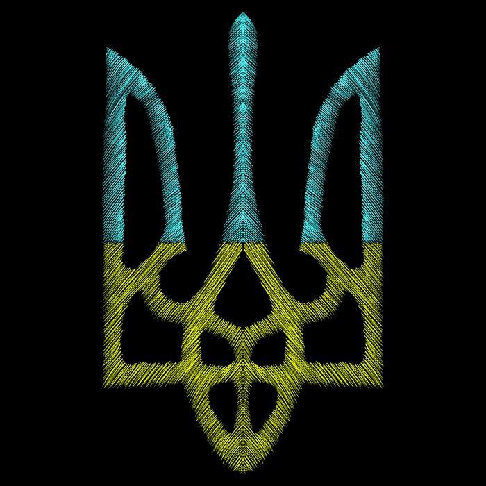 Ukraine Emblem Sketch City Backpack