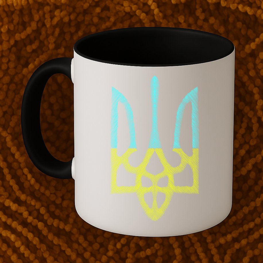 Ukraine Emblem Sketch Mug