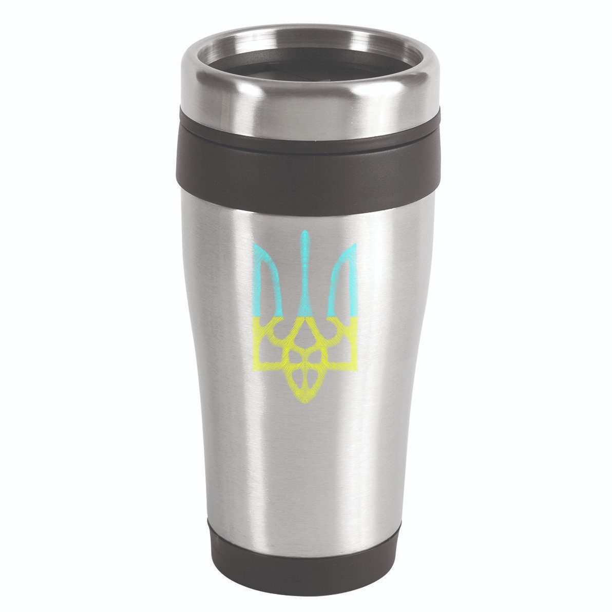 Ukraine Emblem Sketch 16oz Travel Tumbler