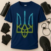 Ukraine Emblem Sketch Cooling Performance Crew T-Shirt