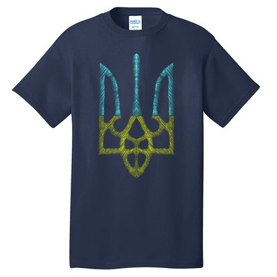 Ukraine Emblem Sketch Tall T-Shirt