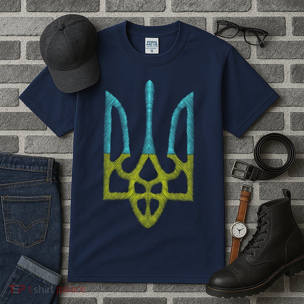 Ukraine Emblem Sketch Tall T-Shirt
