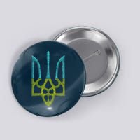Ukraine Emblem Sketch Button