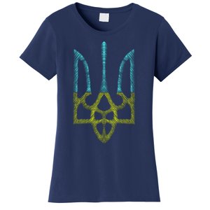 Ukraine Emblem Sketch Women's T-Shirt