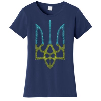 Ukraine Emblem Sketch Women's T-Shirt