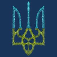 Ukraine Emblem Sketch Kids T-Shirt