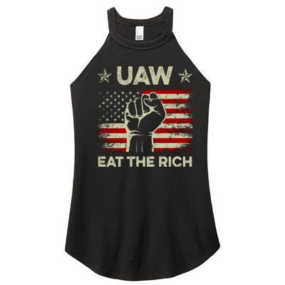 Uaw Eat The Rich Women’s Perfect Tri Rocker Tank