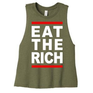 Uaw Eat The Rich Women's Racerback Cropped Tank