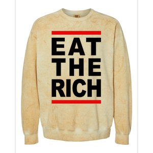 Uaw Eat The Rich Colorblast Crewneck Sweatshirt