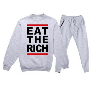 Uaw Eat The Rich Premium Crewneck Sweatsuit Set