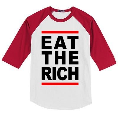 Uaw Eat The Rich Kids Colorblock Raglan Jersey