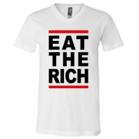 Uaw Eat The Rich V-Neck T-Shirt