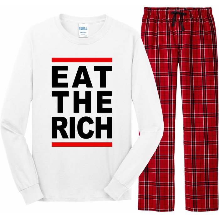 Uaw Eat The Rich Long Sleeve Pajama Set