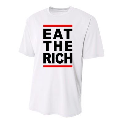 Uaw Eat The Rich Youth Performance Sprint T-Shirt