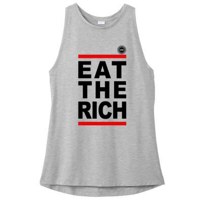 Uaw Eat The Rich Ladies PosiCharge Tri-Blend Wicking Tank