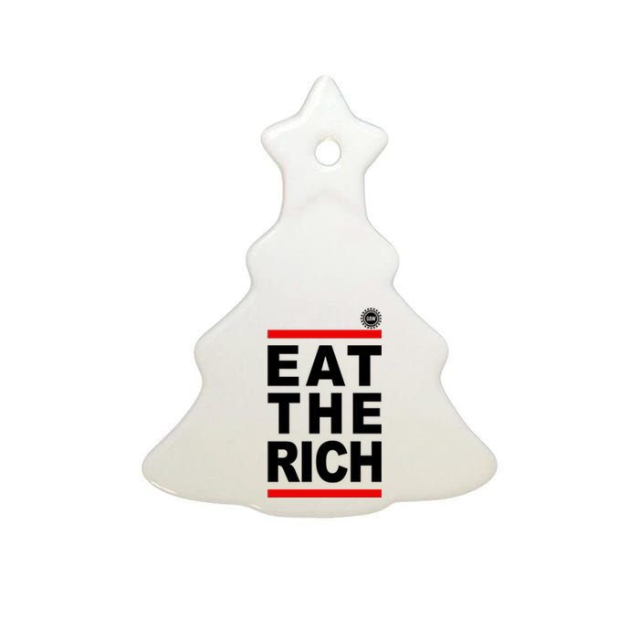 Uaw Eat The Rich Ceramic Tree Ornament