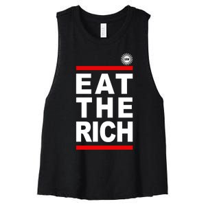 Uaw Eat The Rich Women's Racerback Cropped Tank