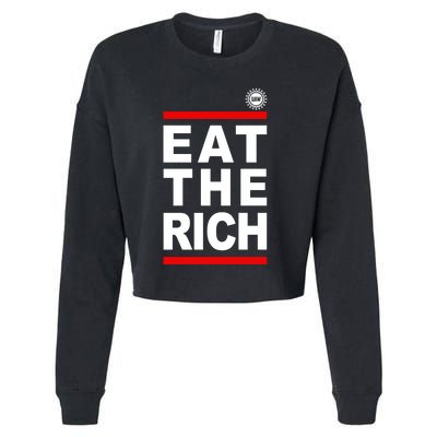 Uaw Eat The Rich Cropped Pullover Crew