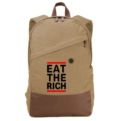 UAW Eat The Rich Cotton Canvas Backpack