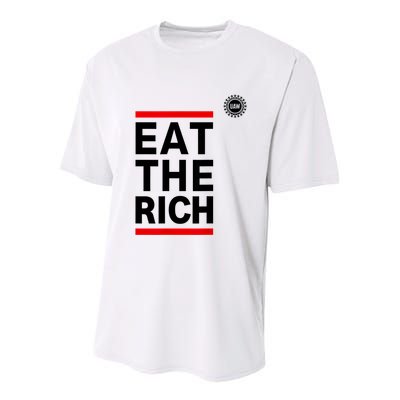 UAW Eat The Rich Youth Performance Sprint T-Shirt