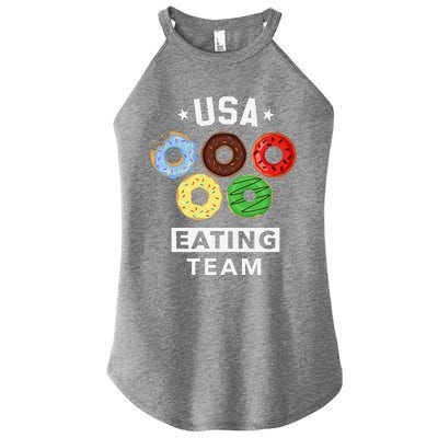 Usa Eating Team Foodie Donut Party Women’s Perfect Tri Rocker Tank