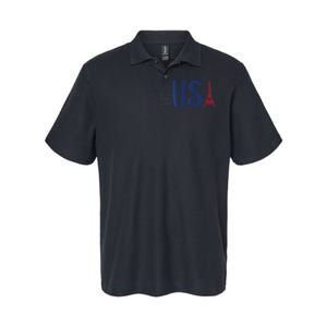 Usa Eiffel Tower Team Souvenir 2024 France Paris Holiday Softstyle Adult Sport Polo